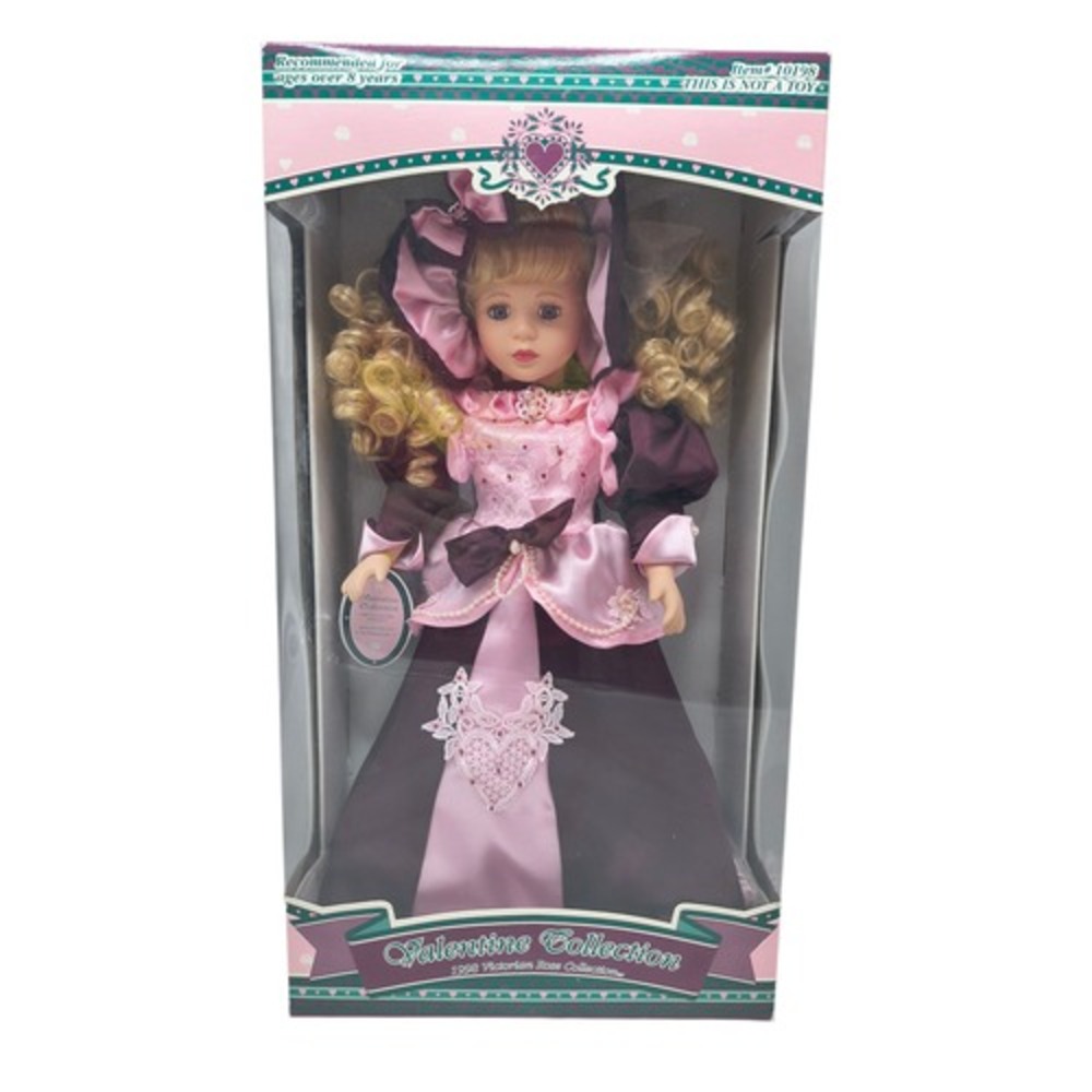 1998 Brass Key Melissa Jane Victorian Rose Valentine Edition 16" Porcelain Doll